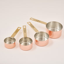 Load image into Gallery viewer, Quarted Copper Measuring Cups
