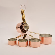 Load image into Gallery viewer, Quarted Copper Measuring Cups
